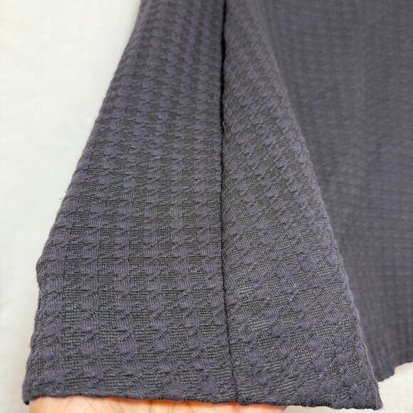 Maison Scotch S Black Purple Textured Skirt A-Line Minimal Houndstooth Y2K Retro - Picture 2 of 11